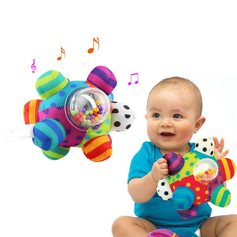 Image of Baby Toys Fun Little Loud Bell Baby Ball Rattles Toy Develop Baby Intelligence Grasping Toy HandBell Rattle Toys For Baby/Infant